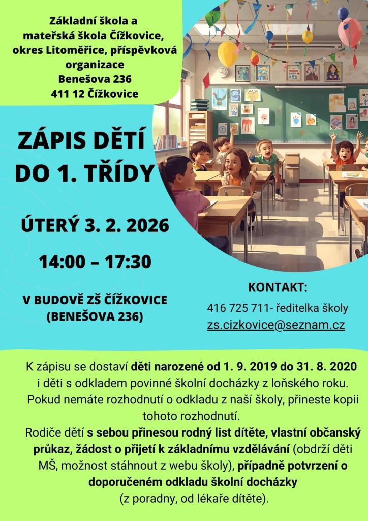 Zápis do&nbsp;1. třídy