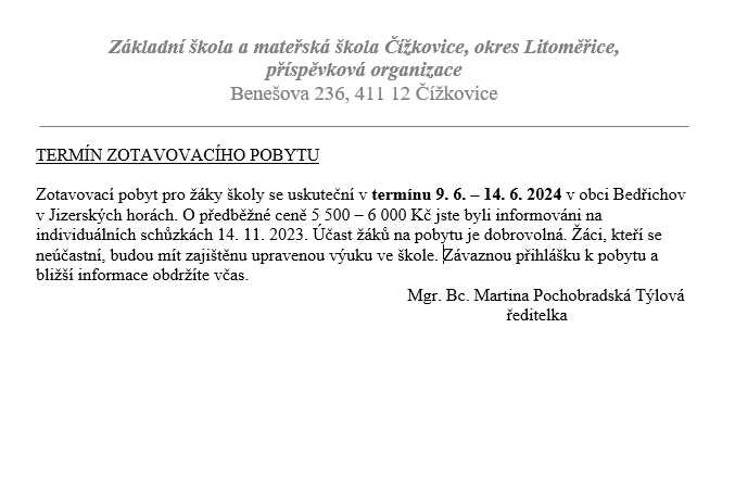 zotavovací pobyt